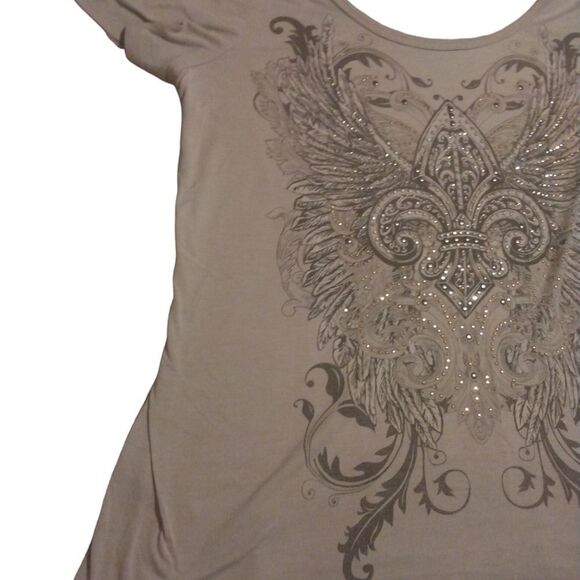 Maurices Embellished Short Sleeve Blouse - Picture 5 of 8